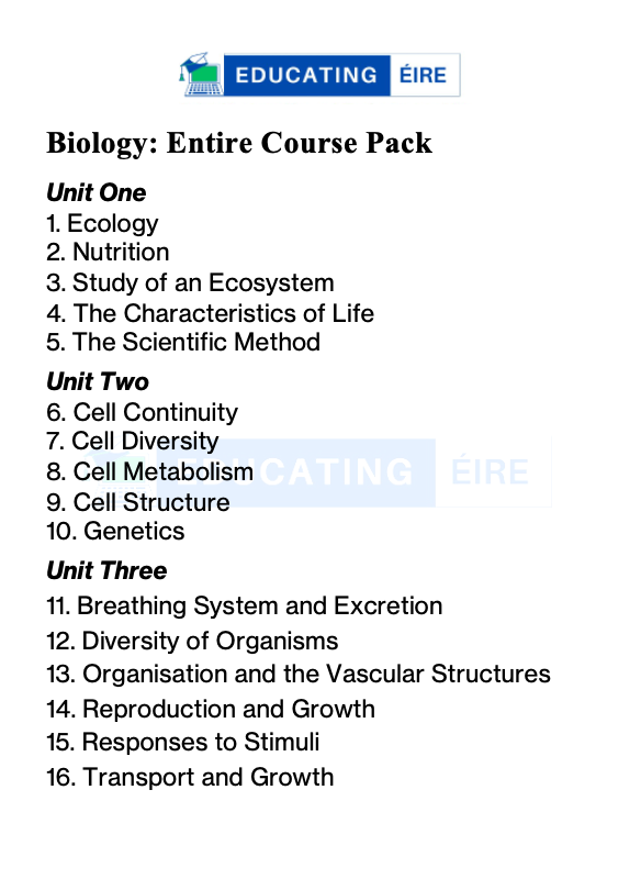 Biology: Entire Course Pack