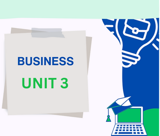 Business: Unit Three Notes Pack