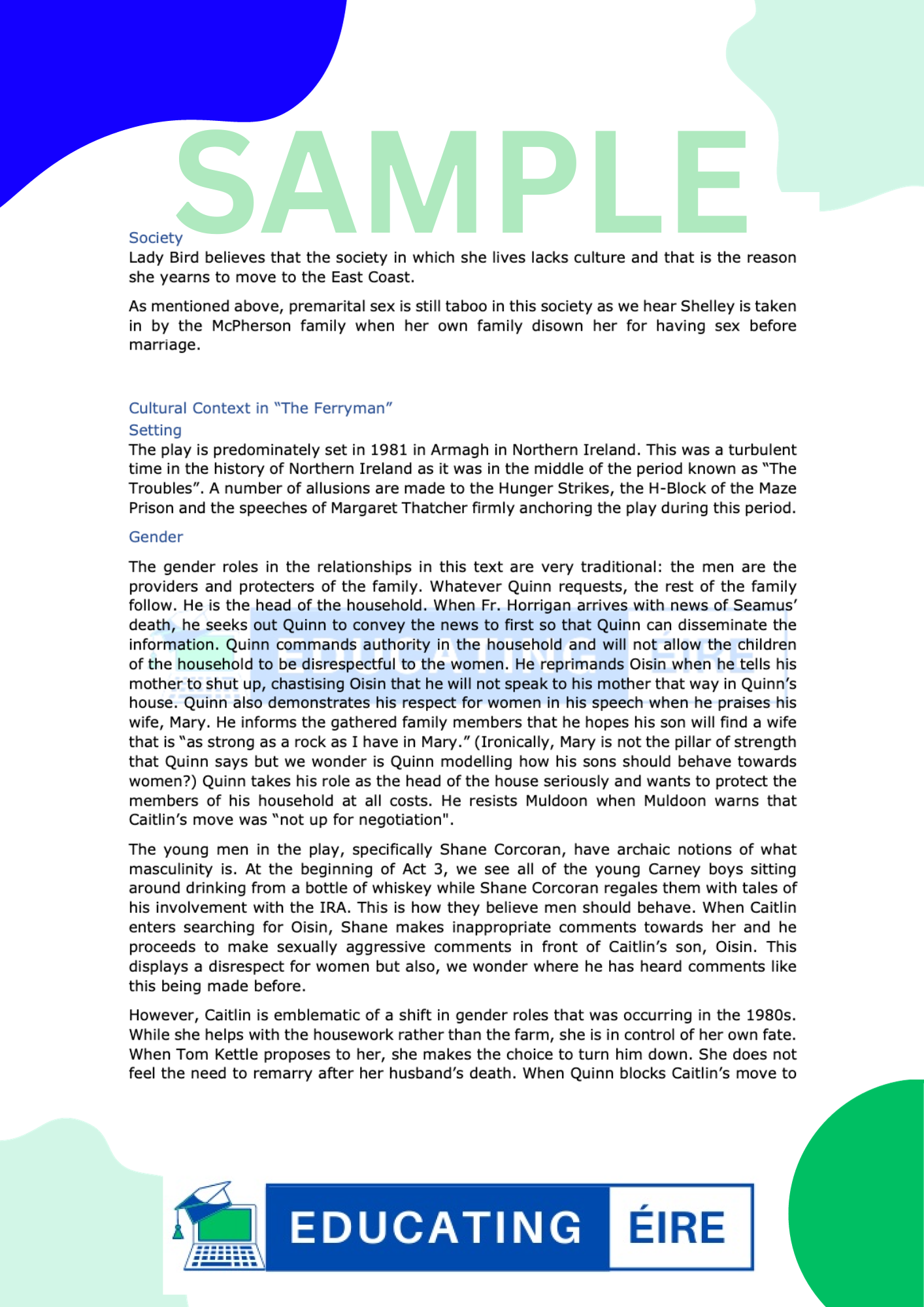 English: Comparative Study Notes Pack (2024)